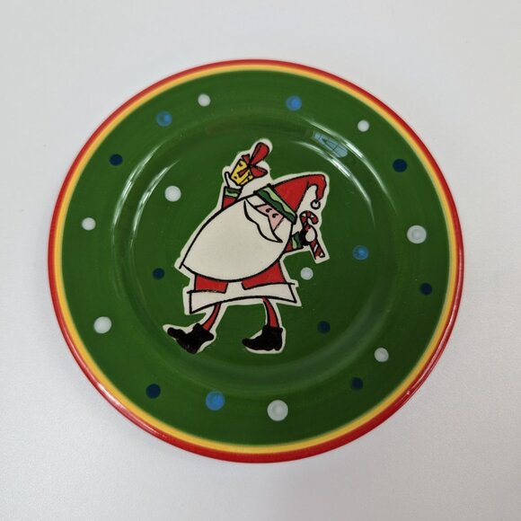 Bella Casa by Ganz Set of 4 Christmas Dessert Plates - Picture 6 of 8